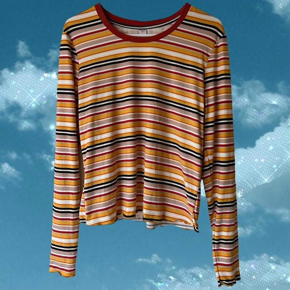 Striped Orange Top 🧡